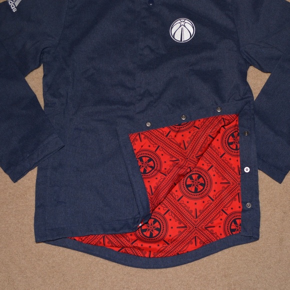 Adidas Washington Wizards On Court Warm-Up Jacket - Picture 3 of 5